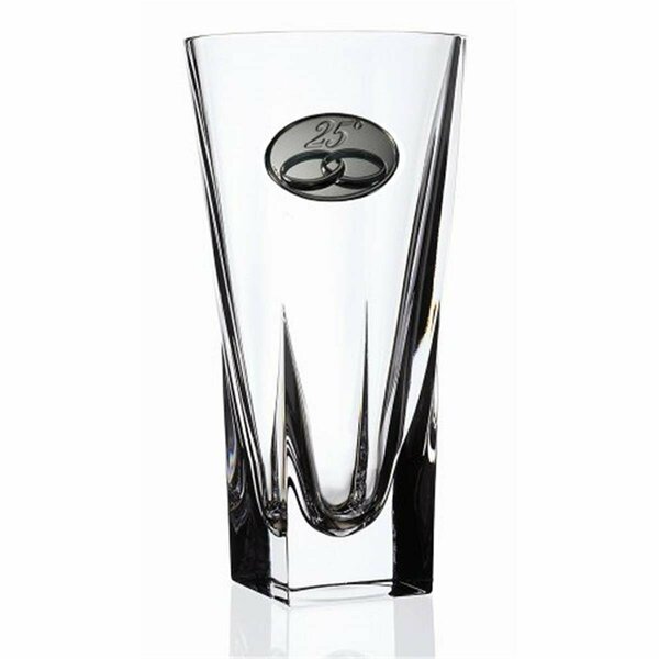Lorenzo Imports RCR Fusion Crystal Vase Small with 25th Anniversary 239200-25